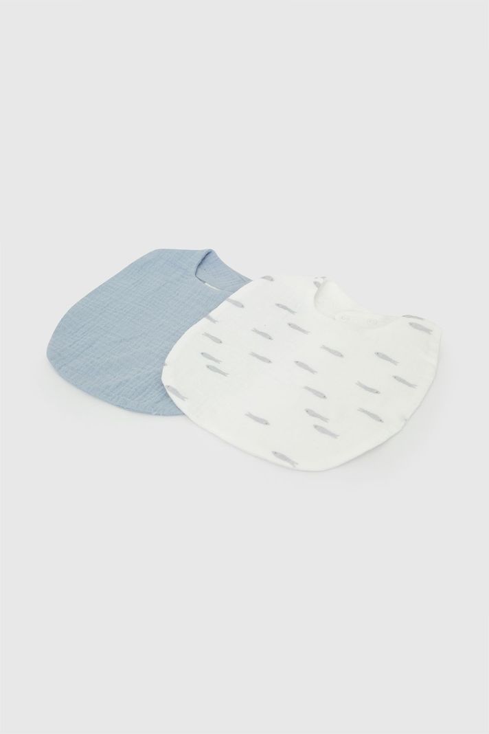 Pack 2 Babero Impermeable Azul Niño Colloky