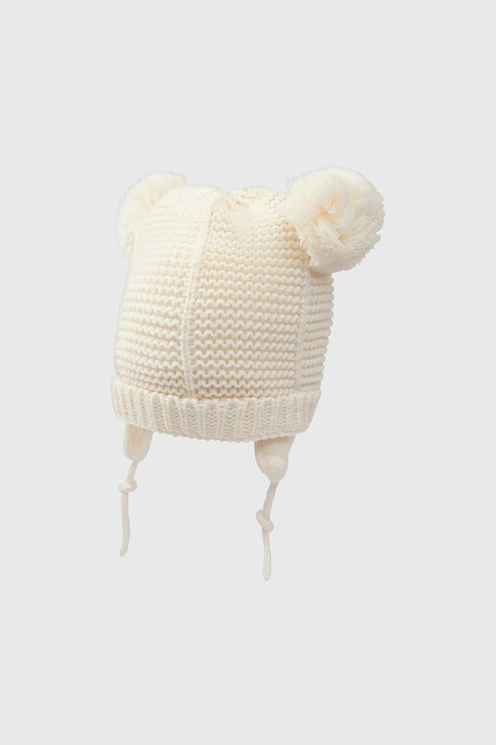 Gorro con Orejas Beige Nina M