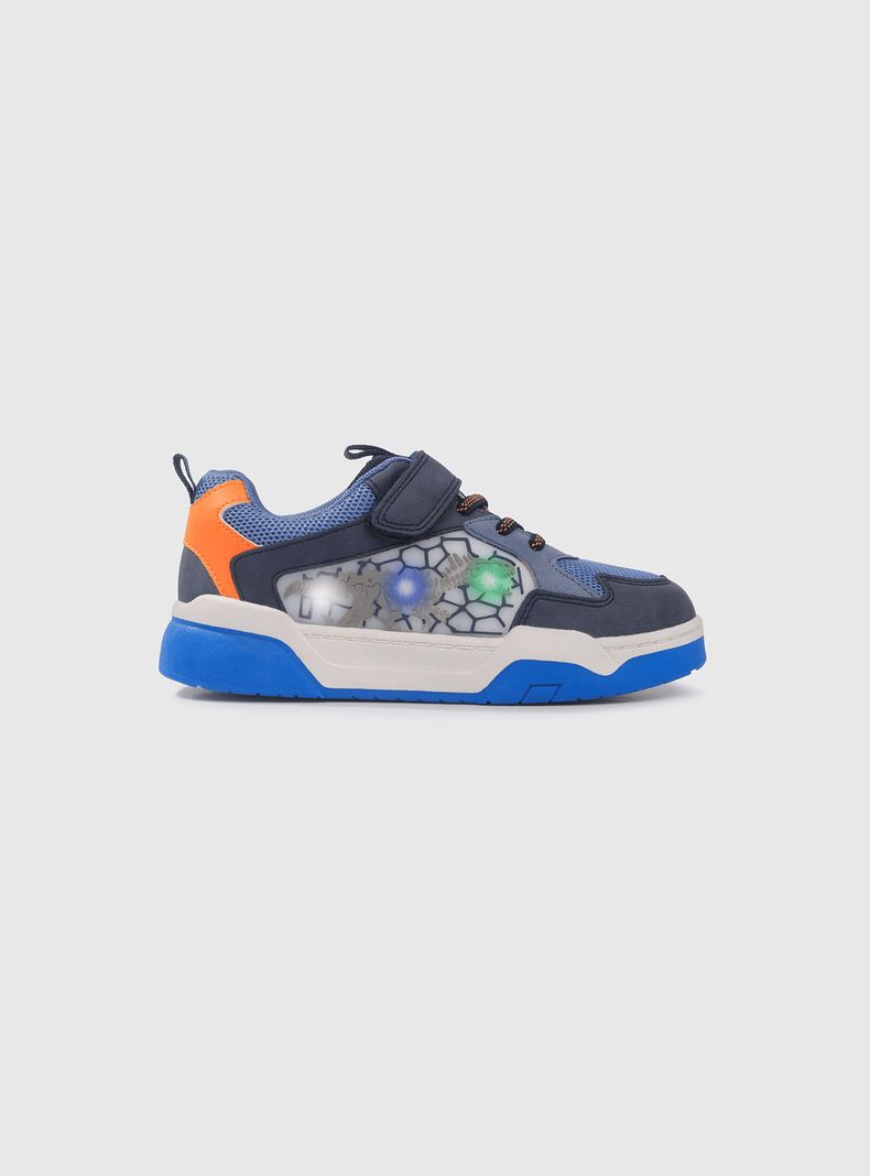 Zapatilla Luces Niño Azul 53876 Colloky-1