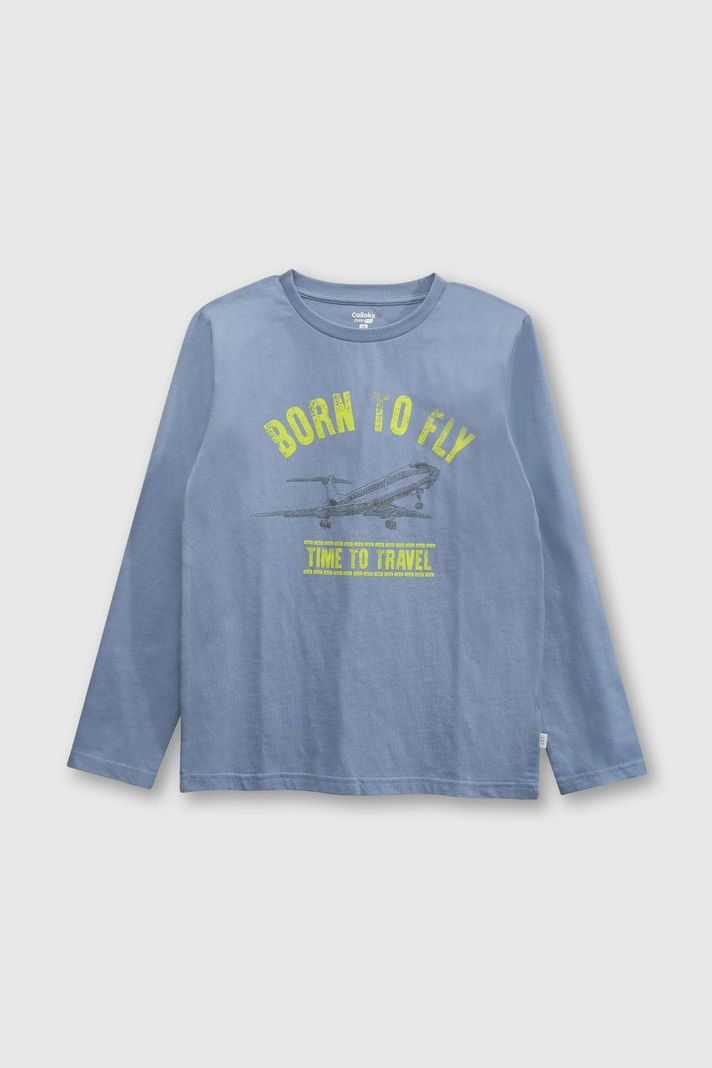 Polera Celeste de Niño