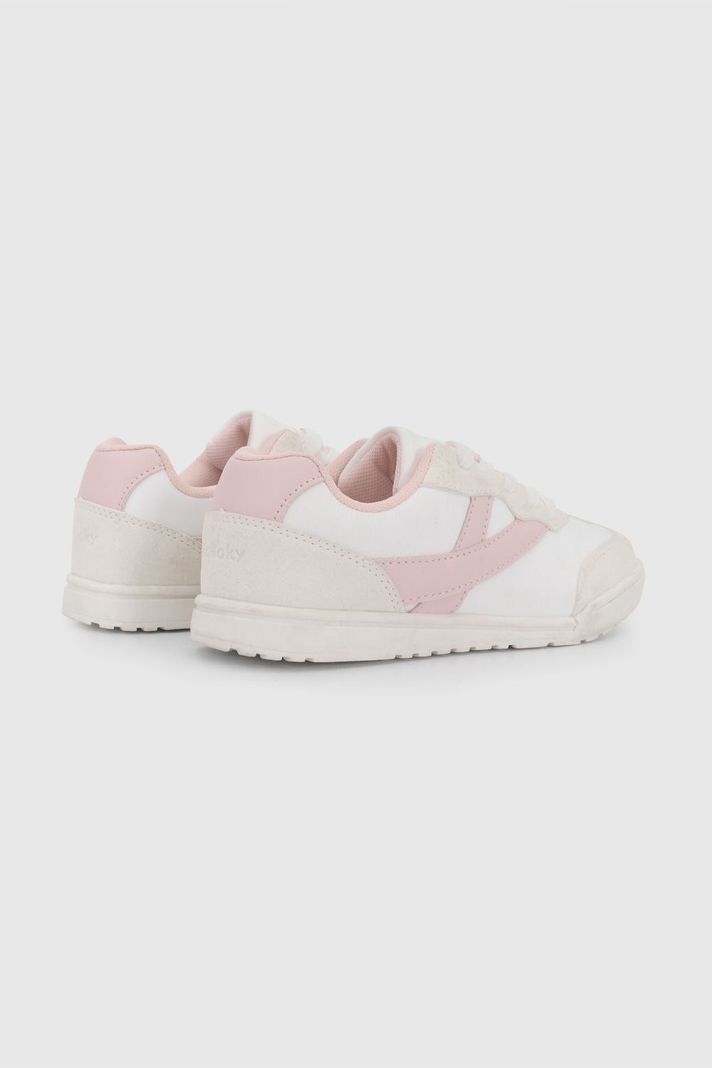 Zapatilla Urbana Beige y Rosado de Niña talla 28 a 38
