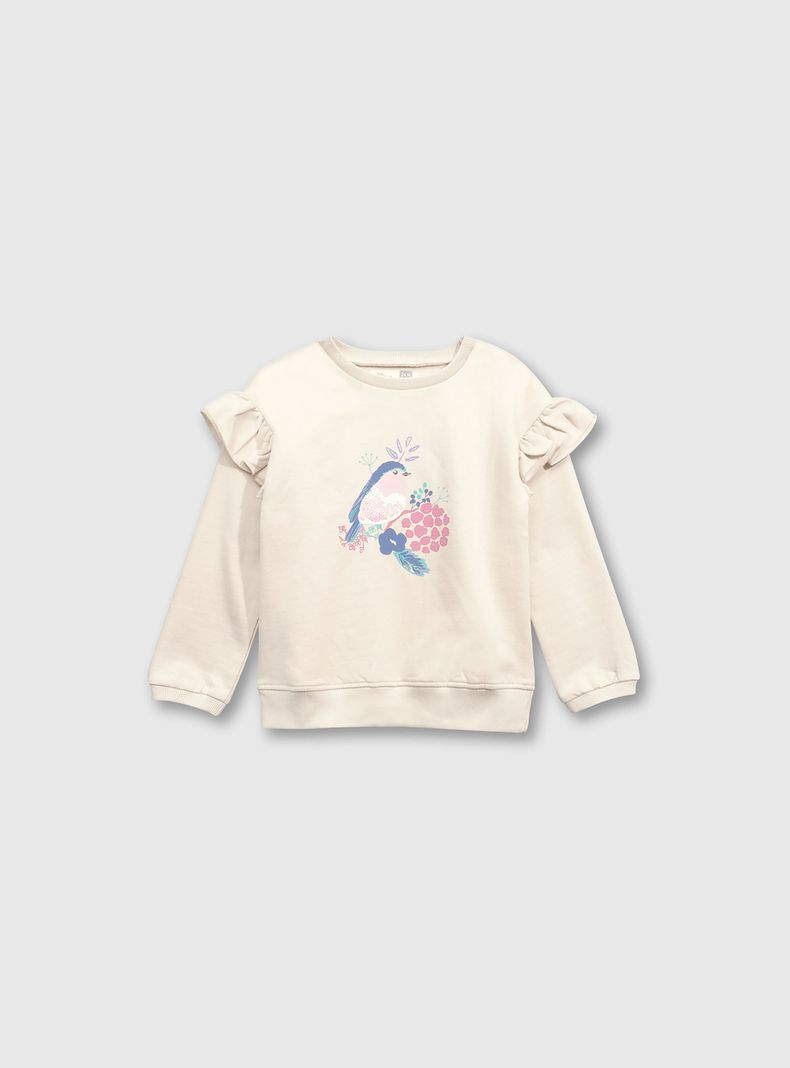 Poleron Niña Beige 49739 Colloky-0