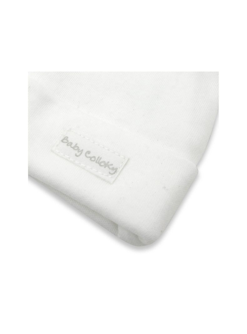 Gorro Bebé Algodón 3 Pack Blanco (Talla Única) Colloky-3