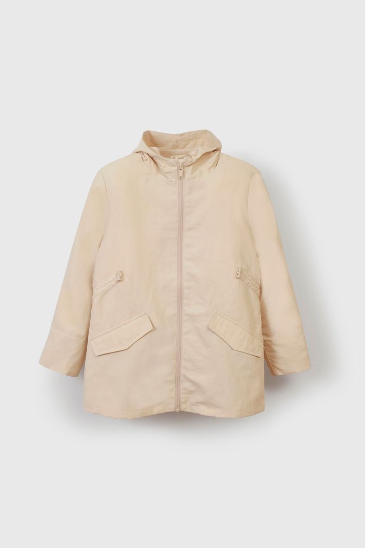 Corta Viento Largo Beige 4 anos