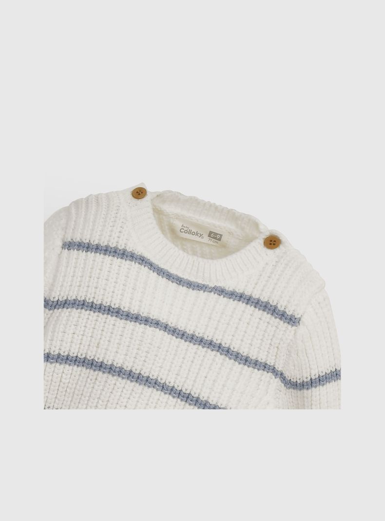 Sweater Unisex Blanco 55786 Colloky-2