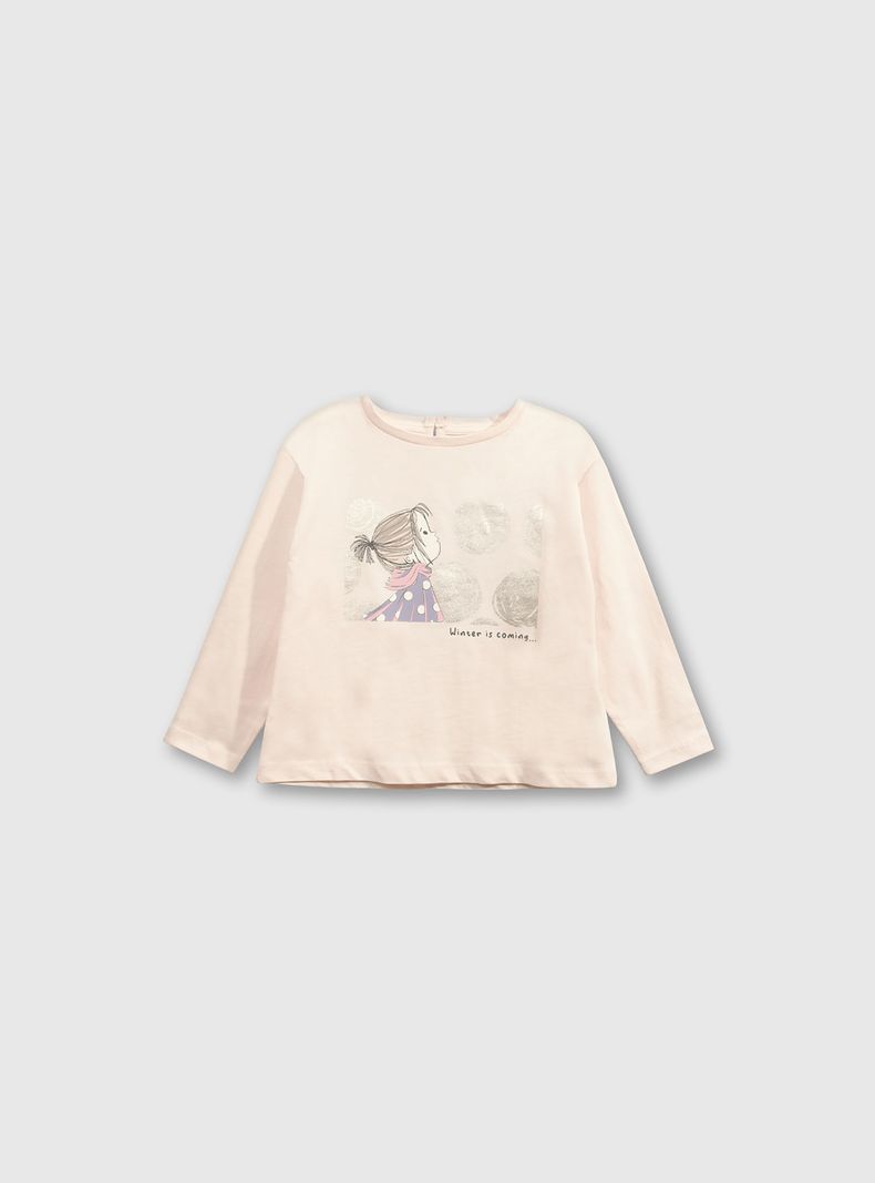 Polera Niña Rosado 53038 Colloky-0