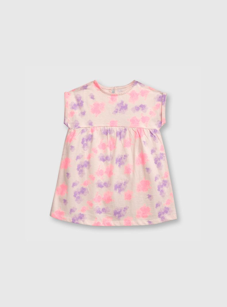 Vestido De Bebe Niña Rosado (3 A 36 Meses) Colloky-0