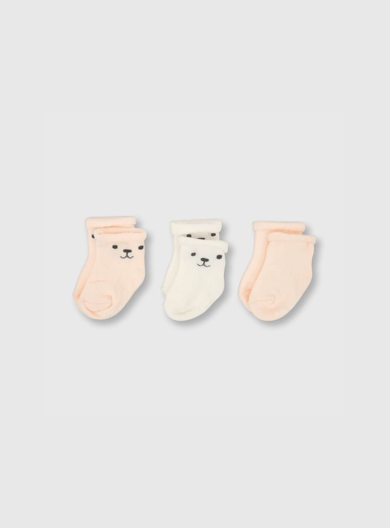 Calcetin Estampado Niño 3 Pack Gris (3 A 10 Años) Colloky-0