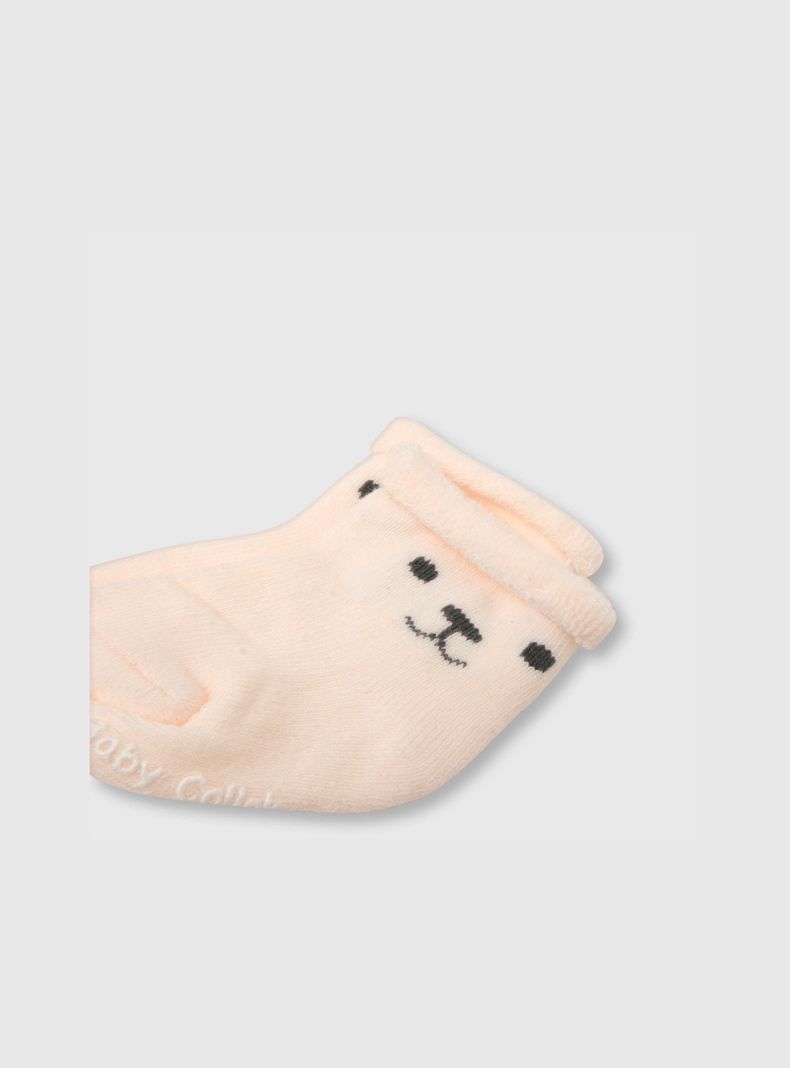 Calcetin Estampado Niño 3 Pack Gris (3 A 10 Años) Colloky-1