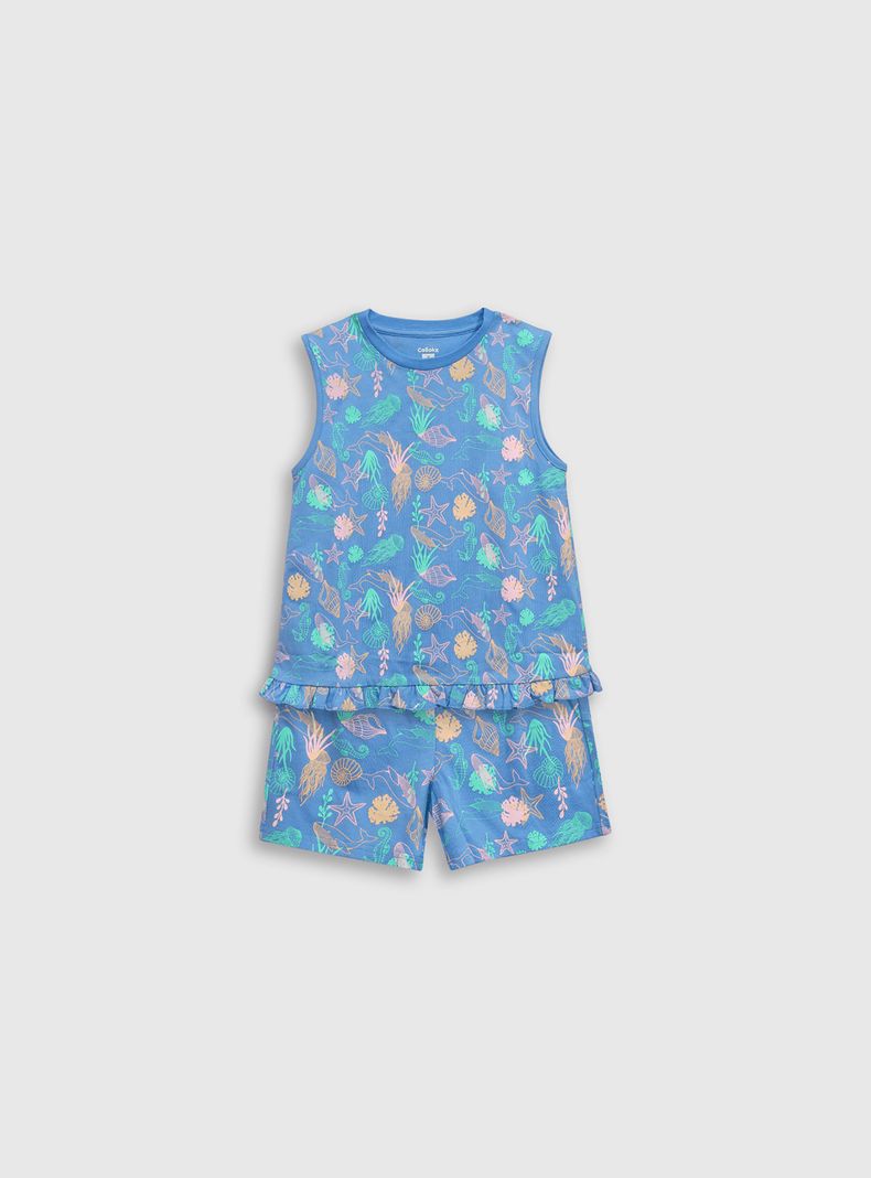 Pijama Niña Morado 54615 Colloky-0