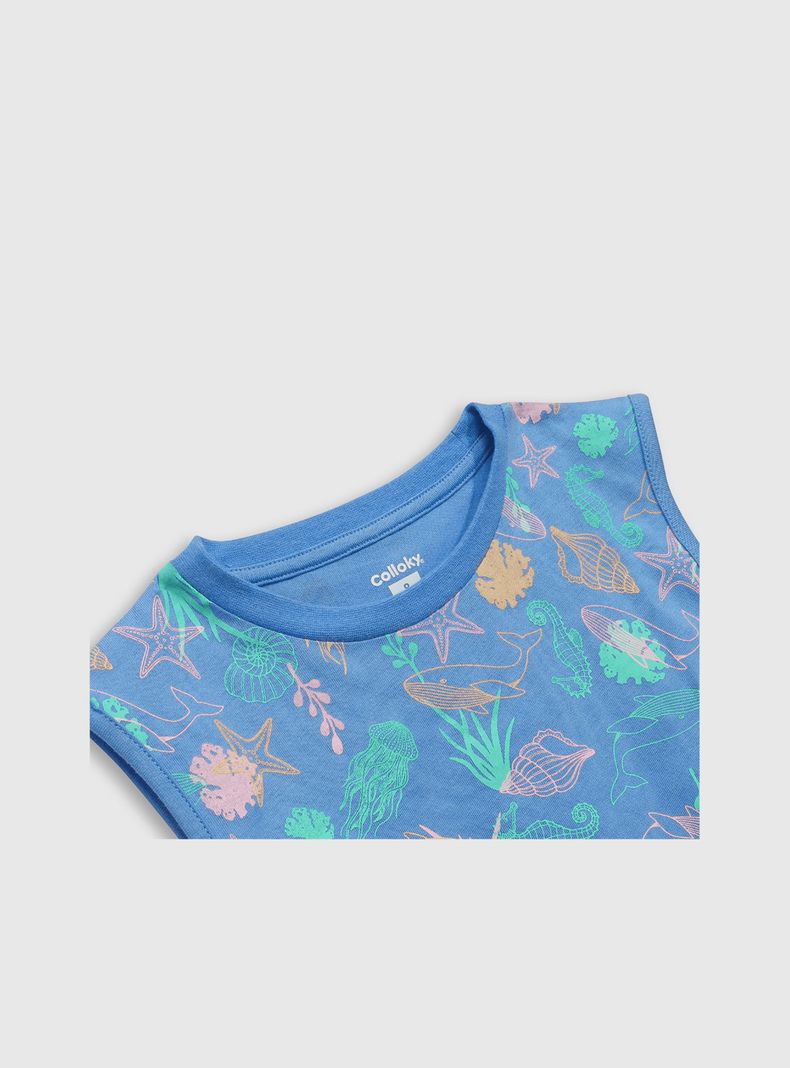 Pijama Niña Morado 54615 Colloky-4