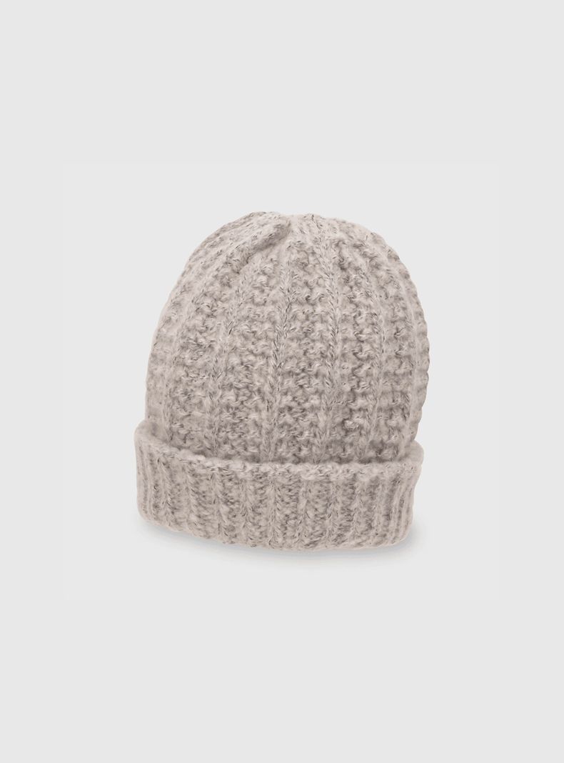 Gorro De Niña De Lana Gris (2 A 12 Años) Colloky-0