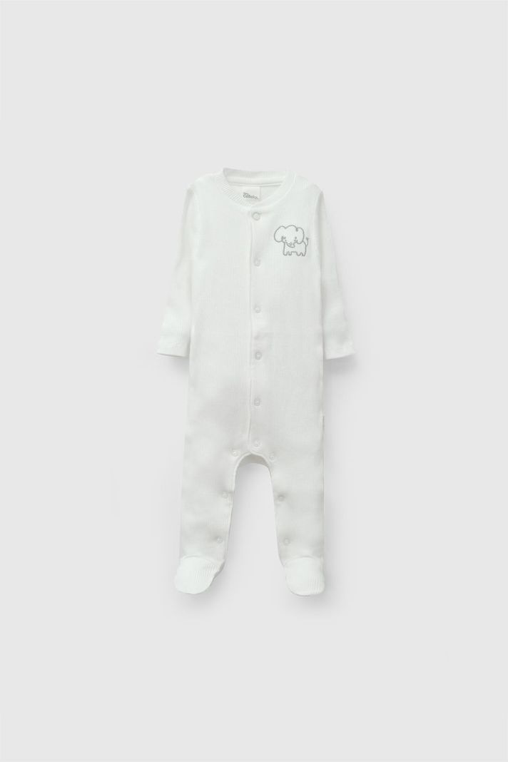 Oso Rib Blanco Unisex Rn a 6-9M Colloky
