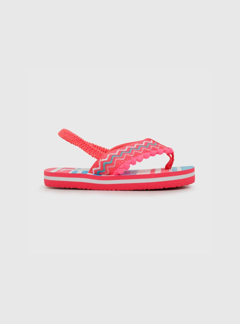 Hawaiana De Niña Elástico Etnica Rojo (21 A 27) Colloky-1