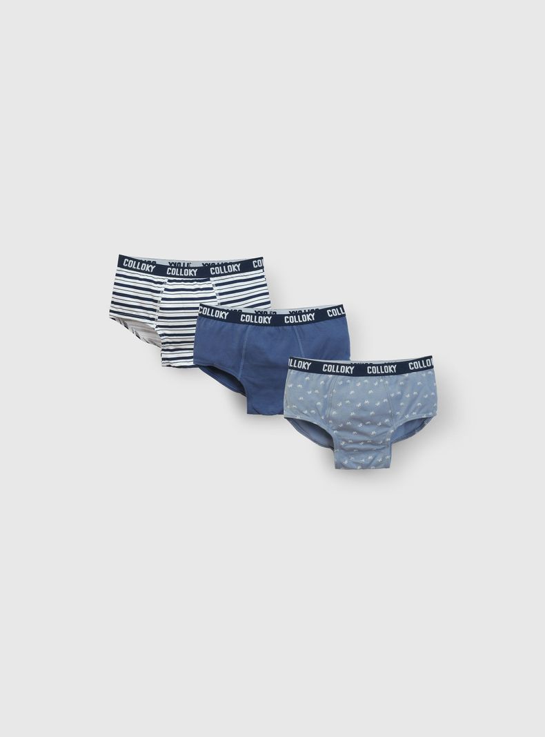 Calzoncillo Niño Azul 55928 Colloky-0