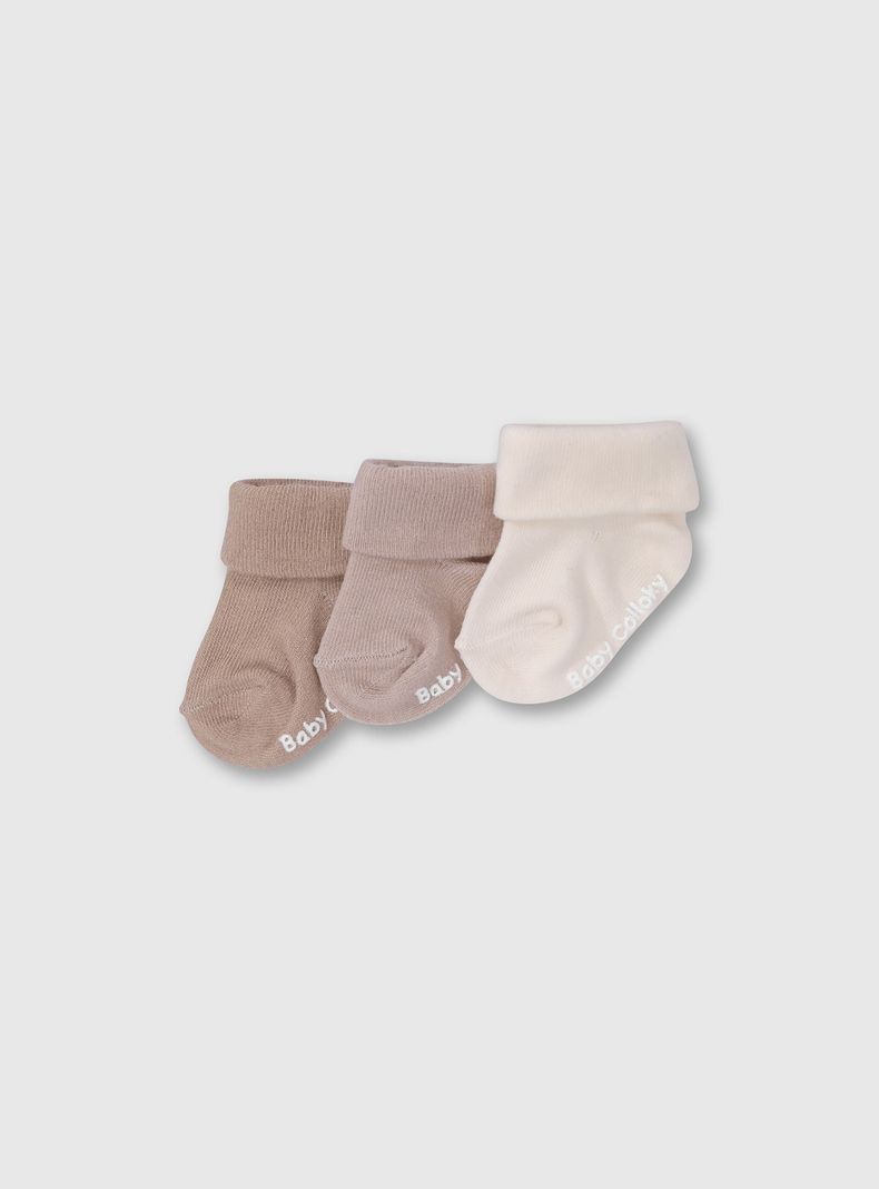 Calcetín Corto Unisex Beige 54203 Colloky-0