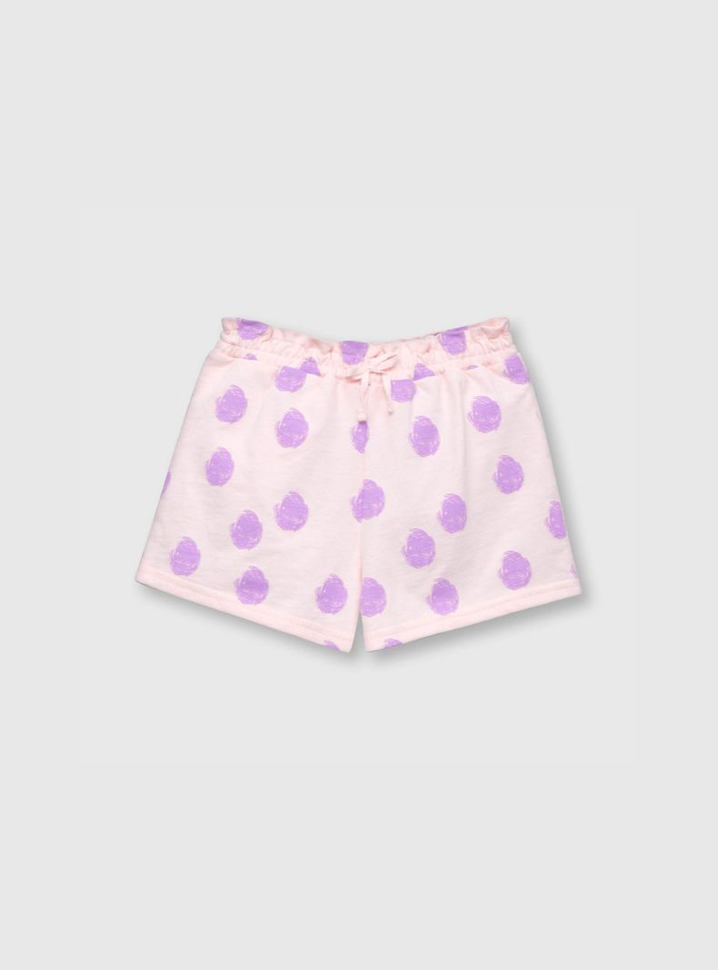 Short De Bebe Niña Estampado Rosado (3 A 36 Meses) Colloky-0