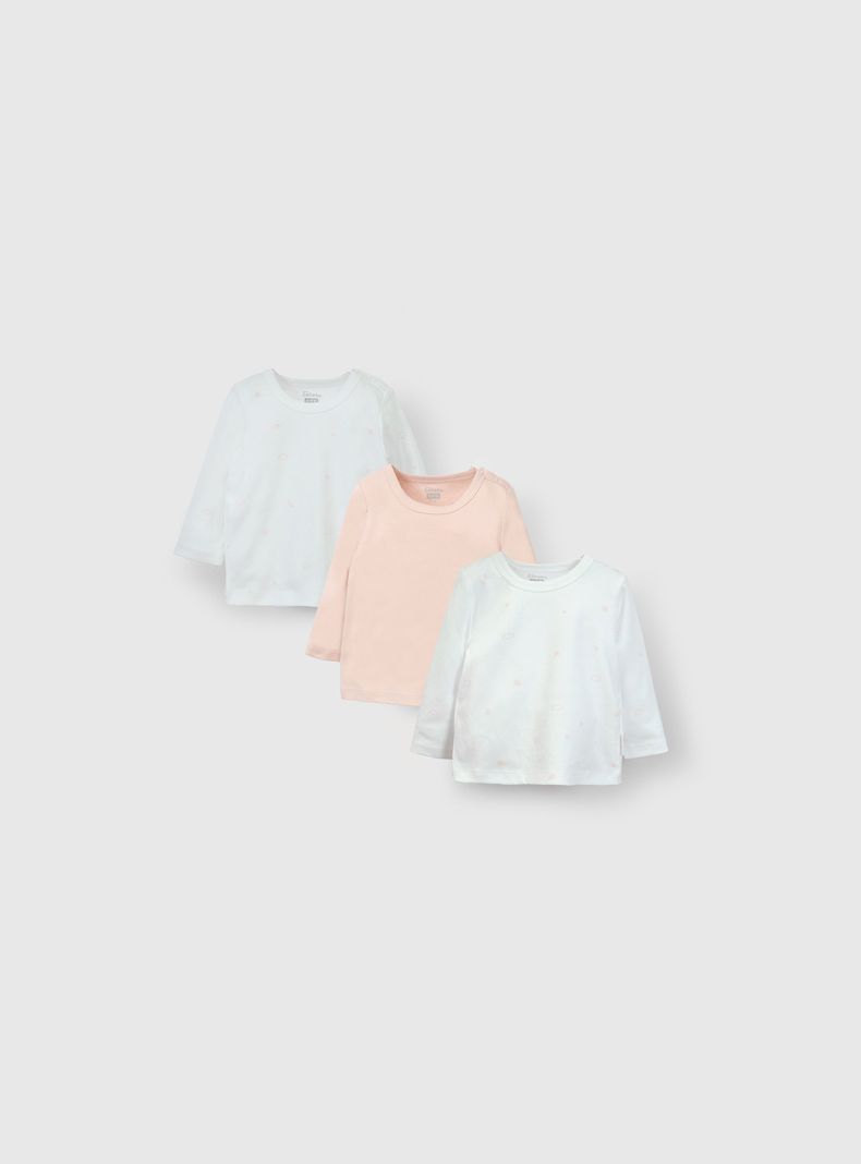 Camiseta baby Niña Rosado 55929 Colloky-0