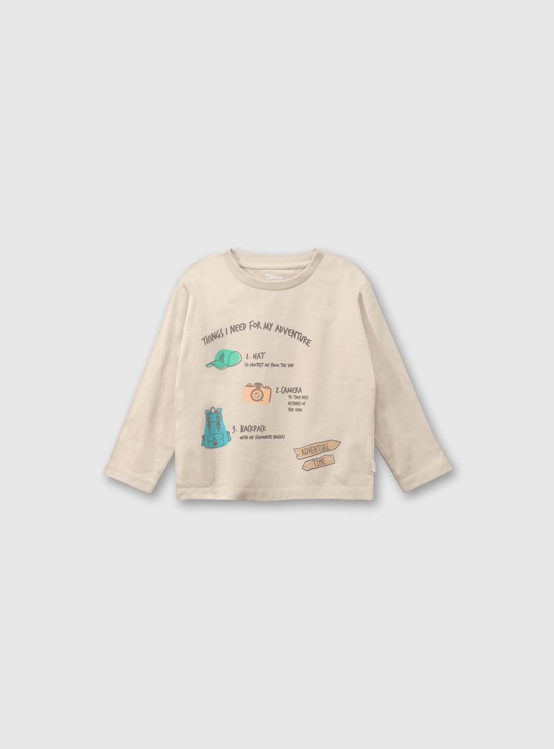 Polera Niño Beige 53041 Colloky-0