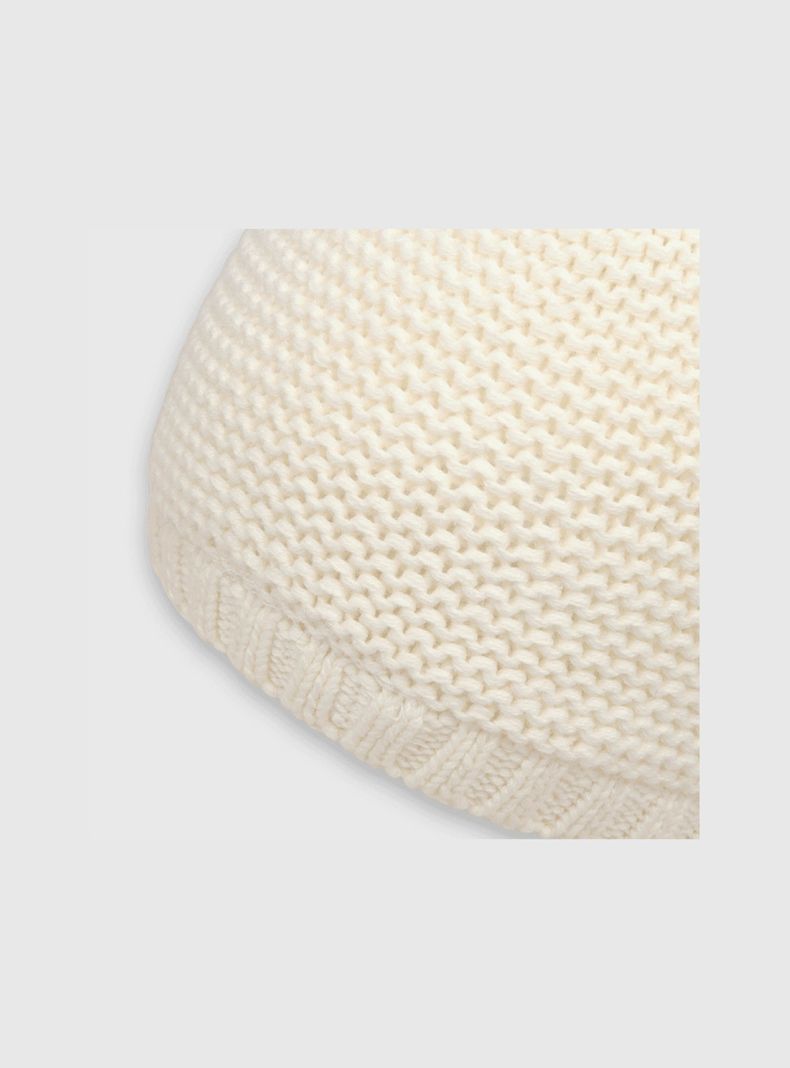 Gorro Bebé Niña Lana Mitones Blanco (3 A 24 Meses) Colloky-3