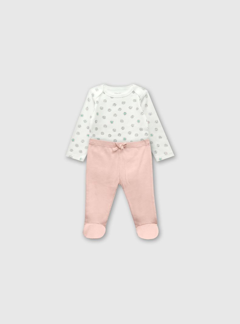 Conjunto Body/Pantalon Niña Blanco 49646 Colloky-0