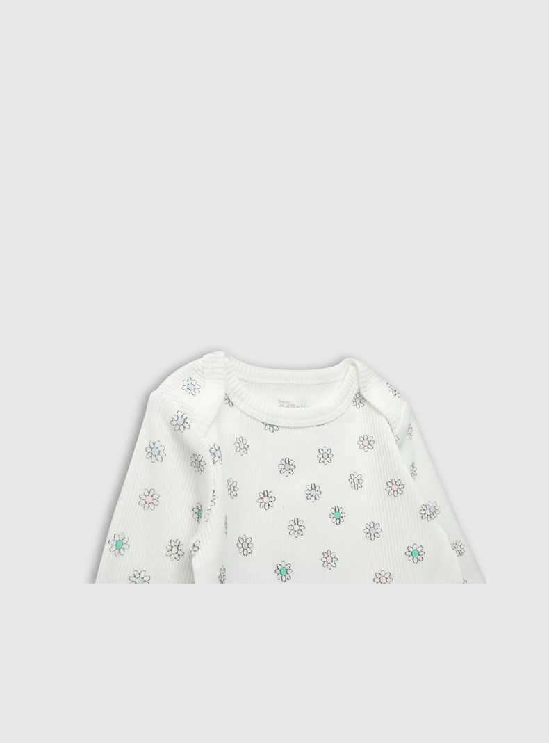 Conjunto Body/Pantalon Niña Blanco 49646 Colloky-3
