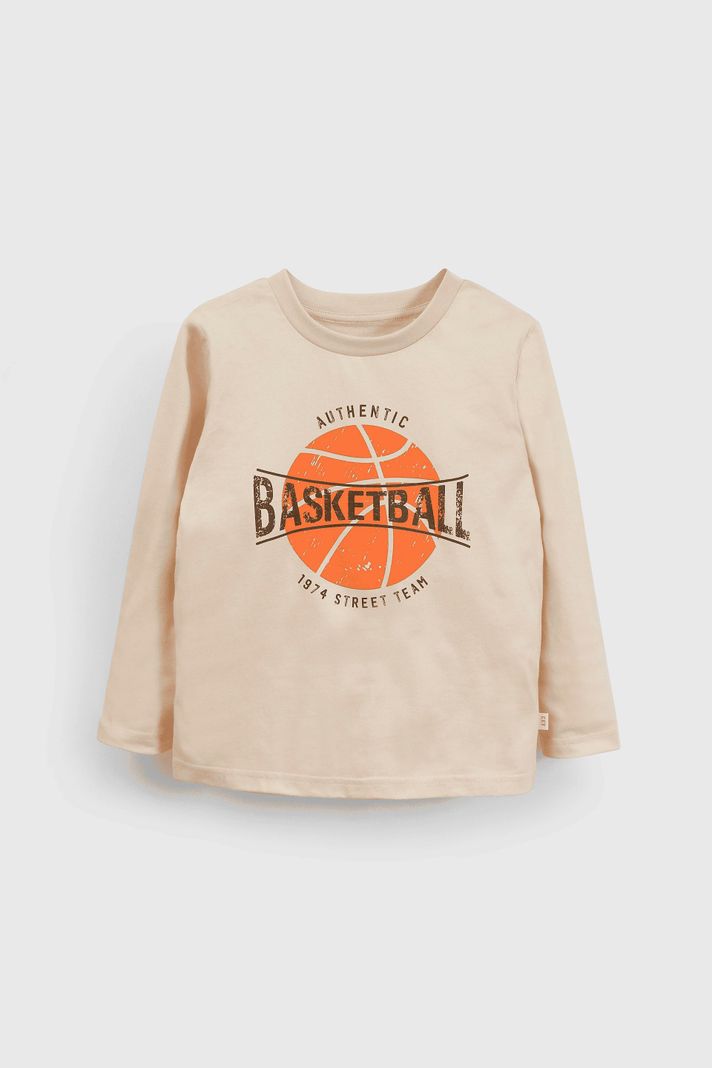 Polera Beige Estampada