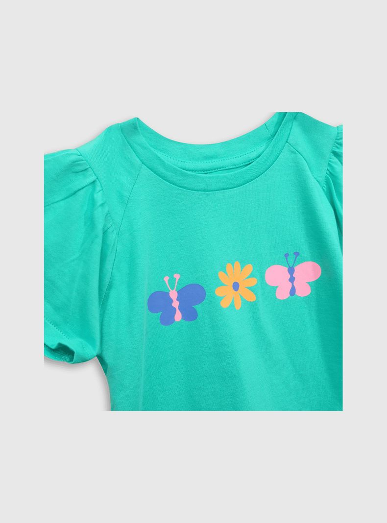 Polera Niña Verde 54856 Colloky-3