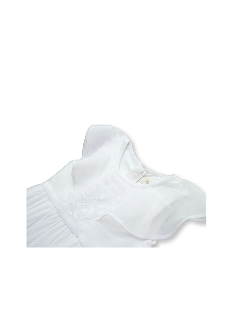 Vestido Bebé Niña Blanco (3 A 36 Meses) Colloky-2