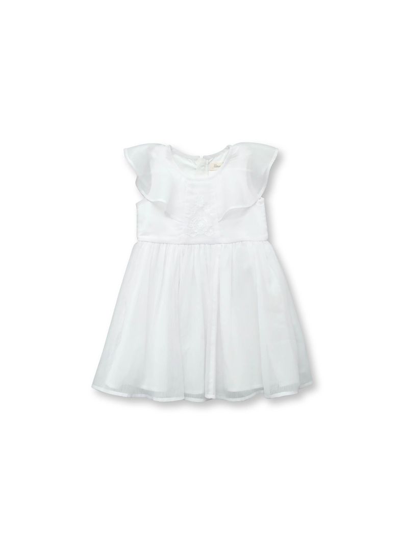 Vestido Bebé Niña Blanco (3 A 36 Meses) Colloky-0
