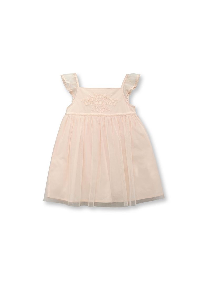 Vestido Bebé Niña Rosado Pastel (3 A 36 Meses) Colloky-0