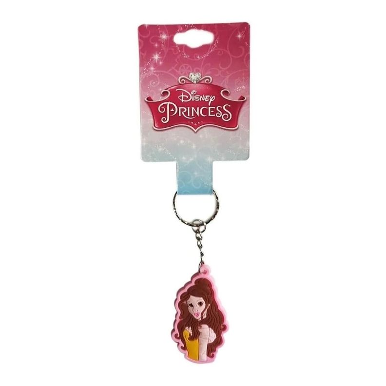 Disney - Princesa Bella- Llavero De Goma-0