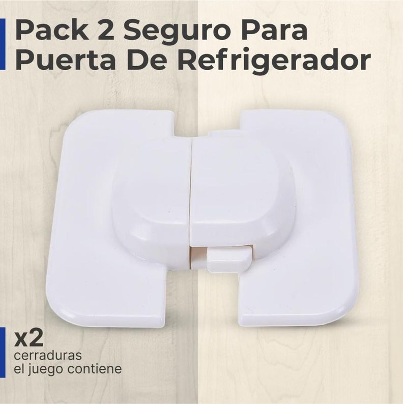 Pack 2 Seguro Para Puerta De Refrigerador-1