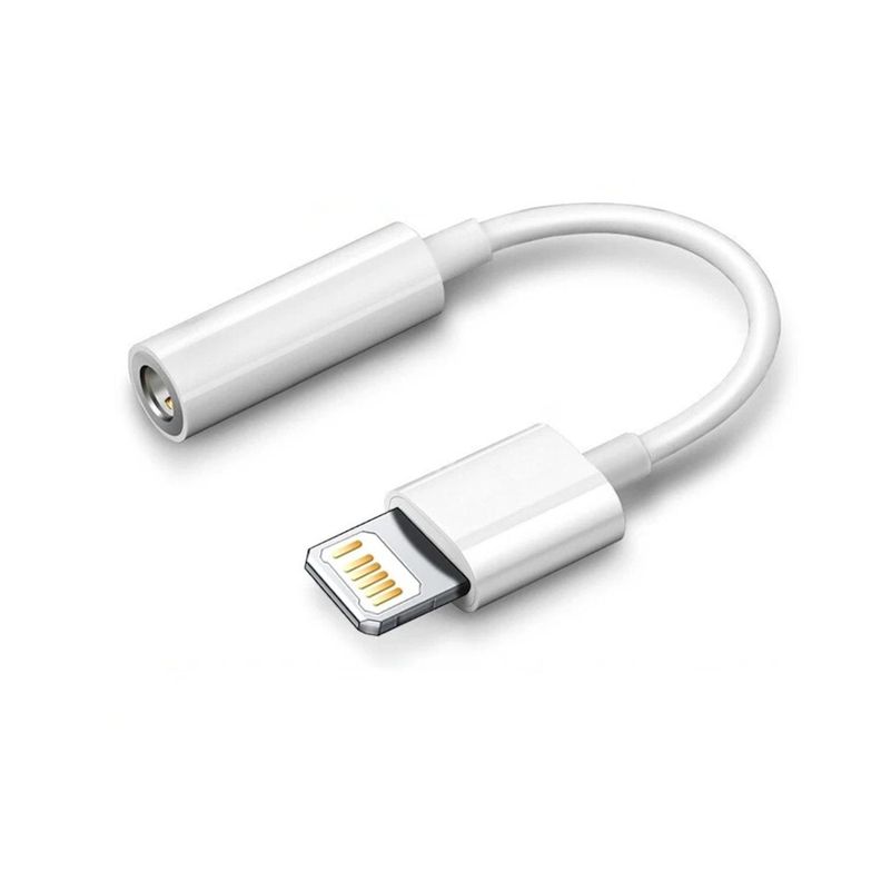 Adaptador iPhone A Jack 3.5mm Audifonos - Comercial Belsan-0