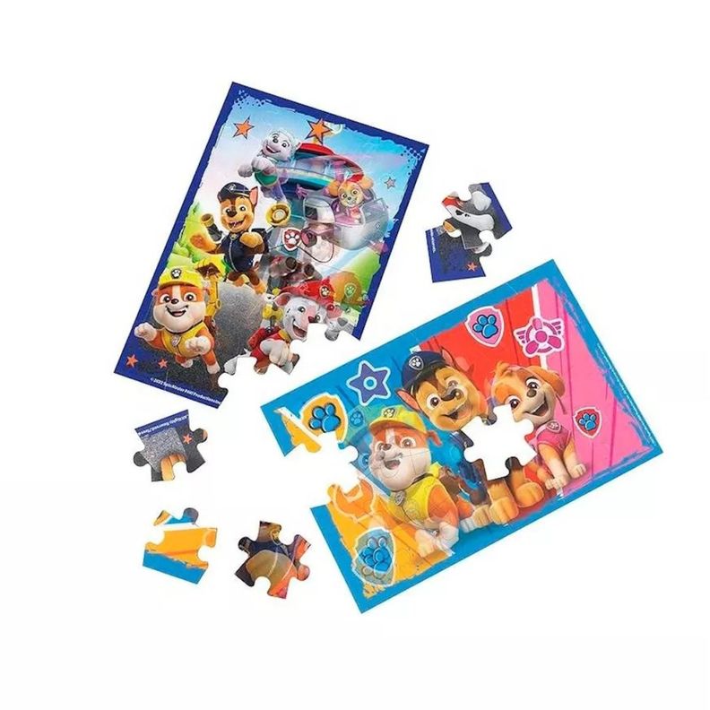 Set 2 rompecabezas Paw Patrol lenticular 3D-0