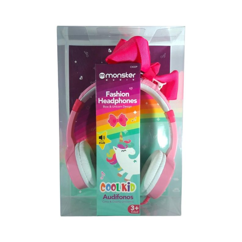 Audífonos Monster Cool Kids- Unicornio Lazo-1