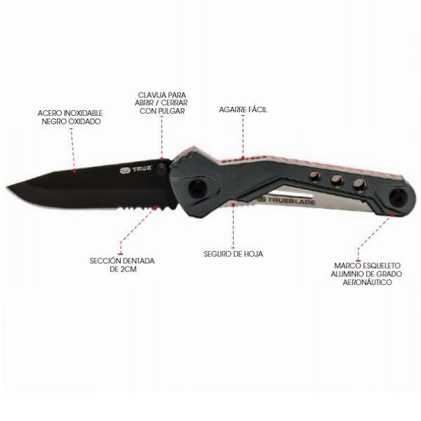 Navaja Plegable de Bolsillo Trueblade - True-2