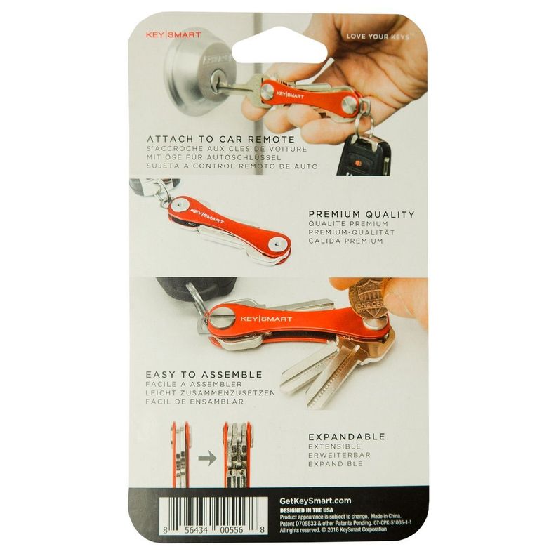 Organizador de Llavero para 8 llaves KeySmart Original Negro-5
