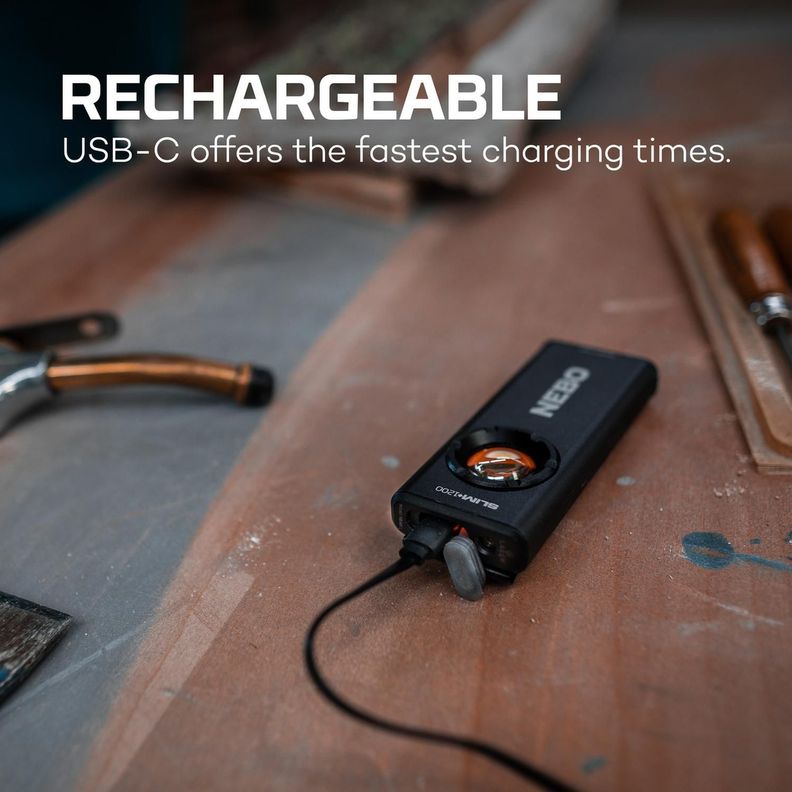 Linterna de Bolsillo Recargable NEBO Slim +1200 Lúmenes con Power Bank-5