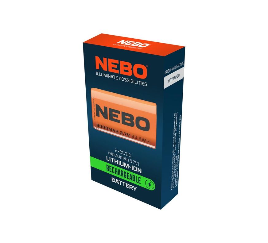 Batería Recargable 2x21700 NEBO 9000mAh-2