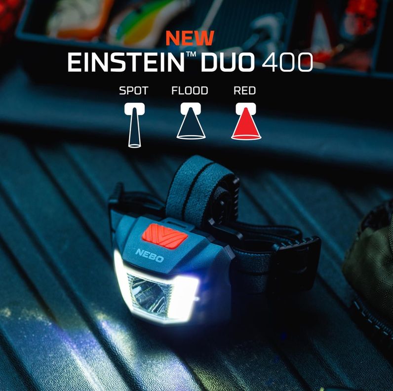 Linterna Frontal Recargable/Pilas NEBO Einstein DUO 400 Lúmenes-2