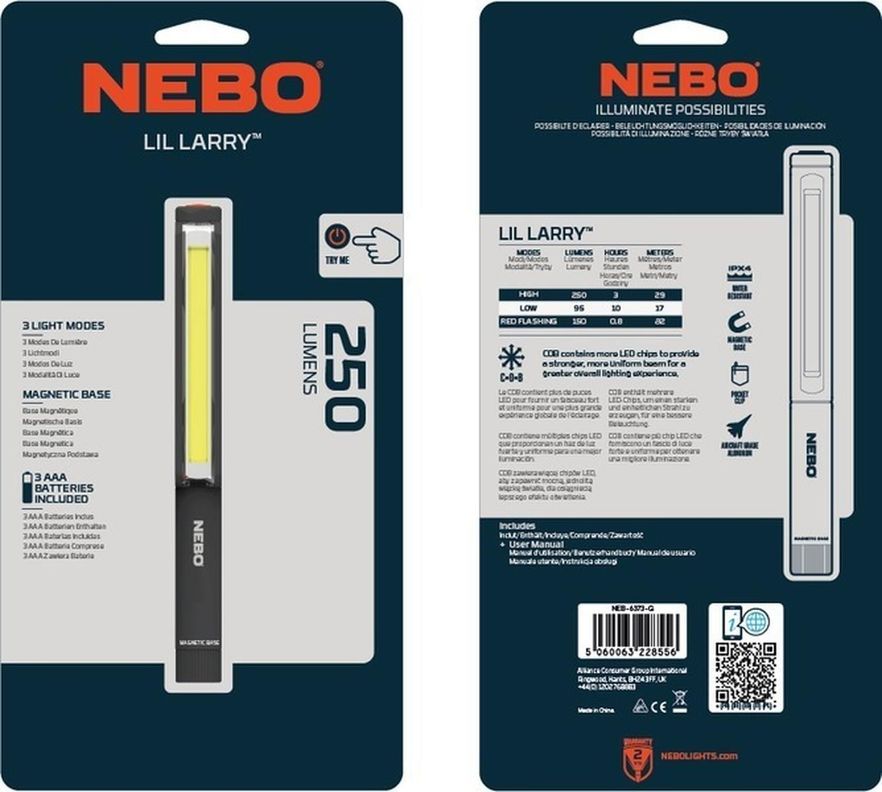 Linterna Led Nebo Lil Larry 250 Lumenes-6