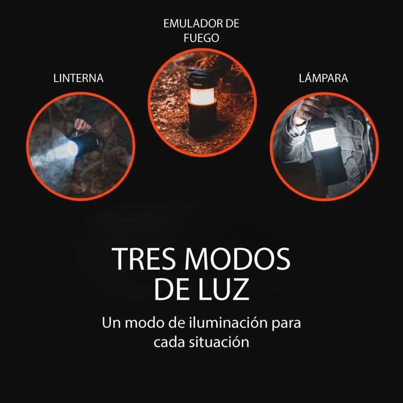 Lámpara De Camping Y Linterna Recargable Big Poppy Nebo-1
