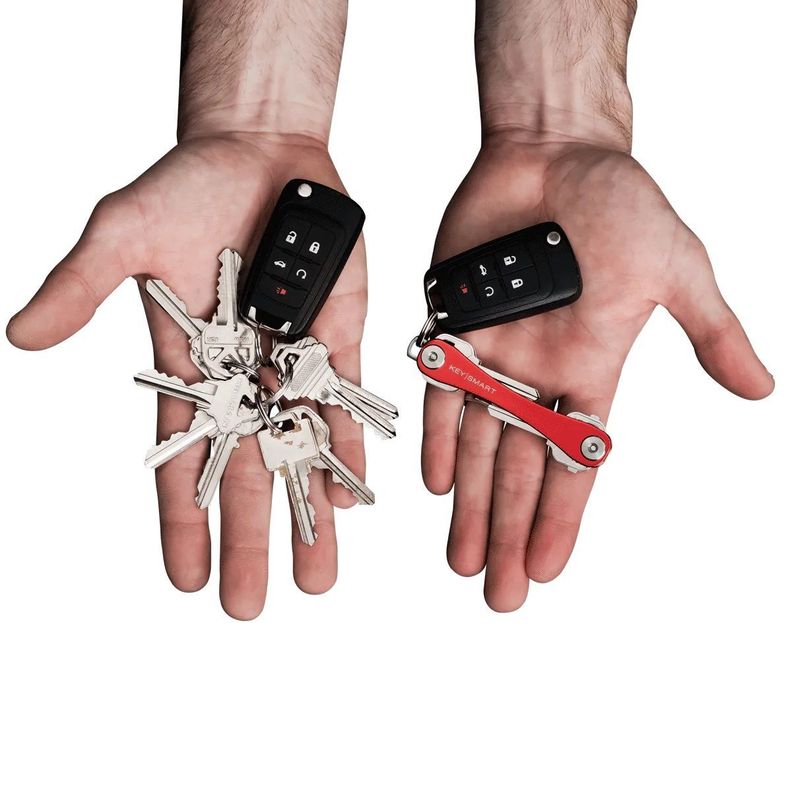 Organizador de Llavero para 8 llaves KeySmart Original Rojo-1