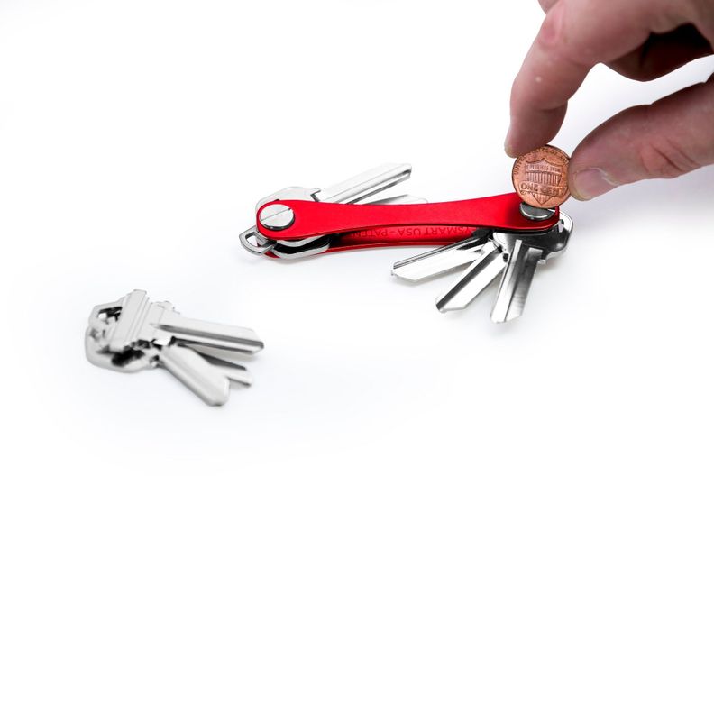 Organizador de Llavero para 8 llaves KeySmart Original Rojo-3