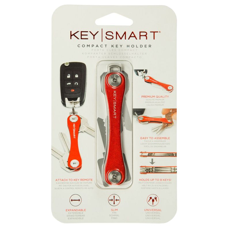 Organizador de Llavero para 8 llaves KeySmart Original Rojo-4
