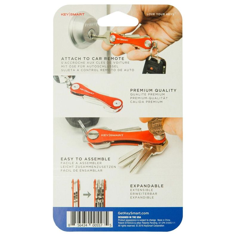 Organizador de Llavero para 8 llaves KeySmart Original Azul-5