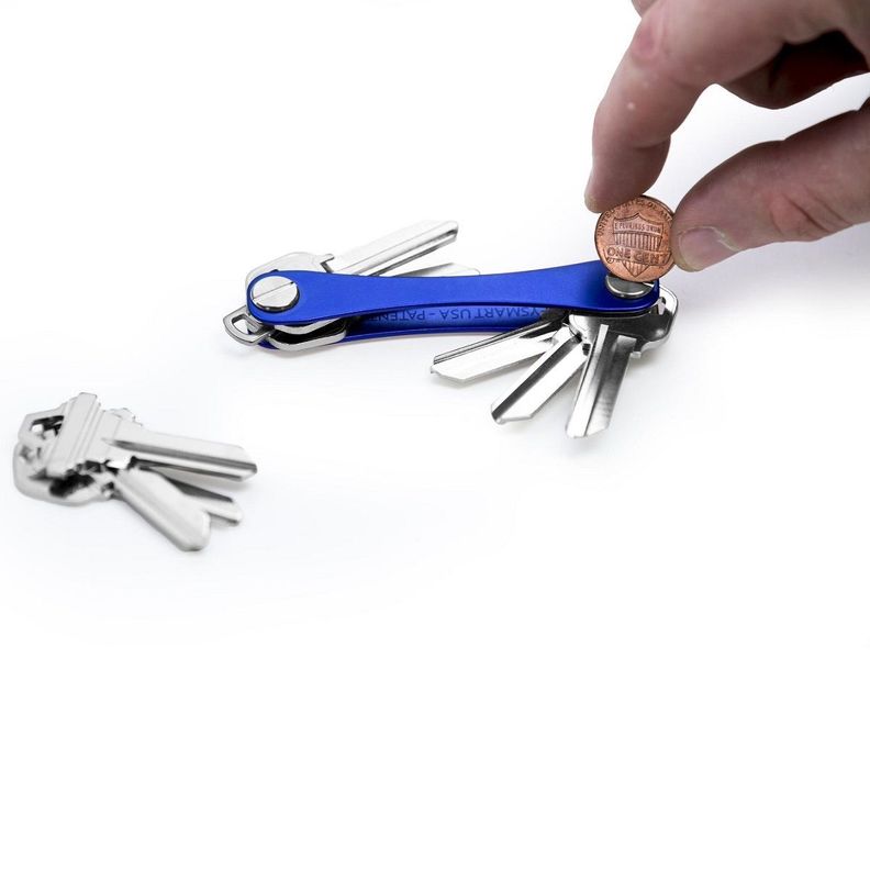 Organizador de Llavero para 8 llaves KeySmart Original Azul-3