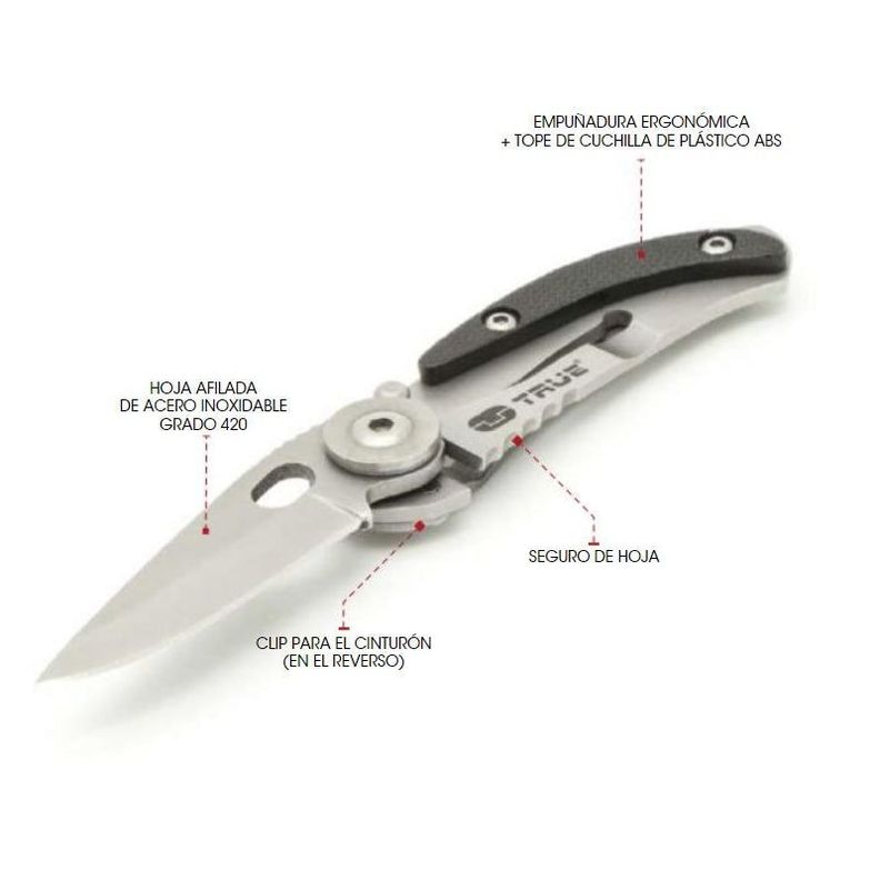 Mini Navaja plegable de Bolsillo SkeletonKnife - True-1