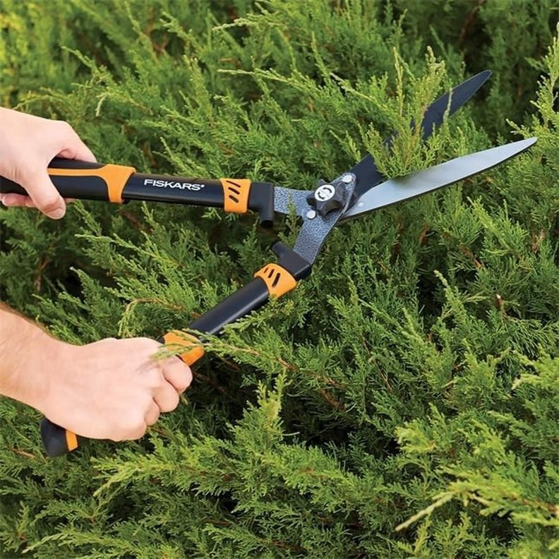 Tijerón Tijera De Pasto Setos Césped Hoja Ajustable Fiskars-1